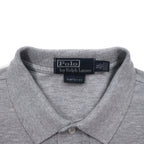 Polo by Ralph Lauren Polo Shirt, XL, Grey, Cotton, Pique, Small Pony Embroidery