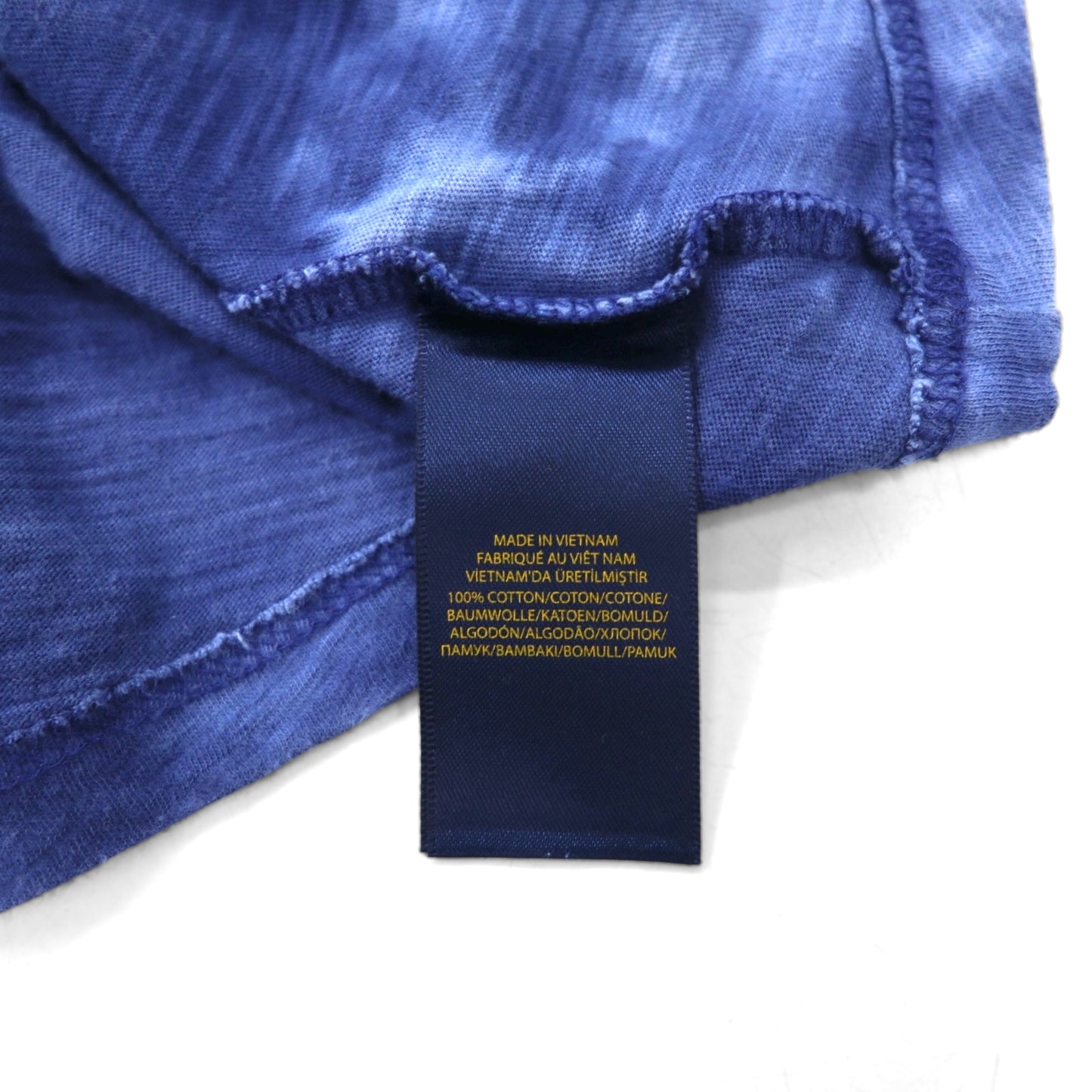 POLO RALPH  LAUREN タイダイ プリントTシャツ XL ブルー コットン