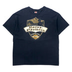 日本然リトテ-古着オンライン-HARLEY DAVIDSON ロゴプリント Tシャツ XL ブラック コットン Hanes BEEFY-T ビッグサイズ THUNDER TOWER-HARLEY DAVIDSON Logo Print T-Shirt XL Black Cotton Hanes BEEFY-T Big Size THUNDER TOWER