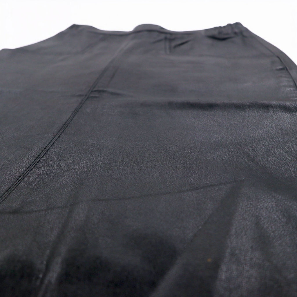 Vintage 90s Leather Skirt Giancarlo Rossi シープレザー スカート M ブラック 羊革
