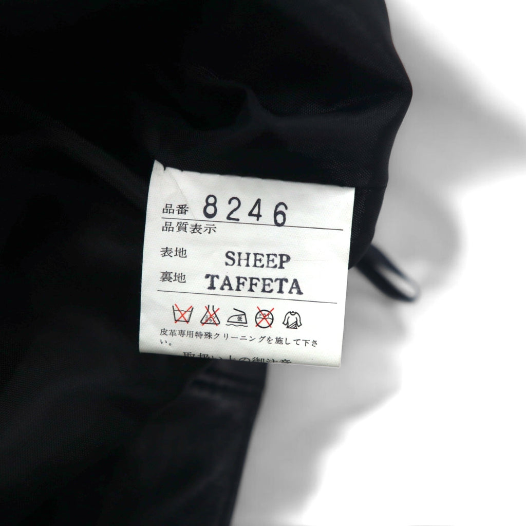 Vintage 90s Leather Skirt Giancarlo Rossi シープレザー スカート M ブラック 羊革