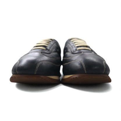 HERMES クイック Hロゴ スニーカー 26cm ブラック レザー イタリア製