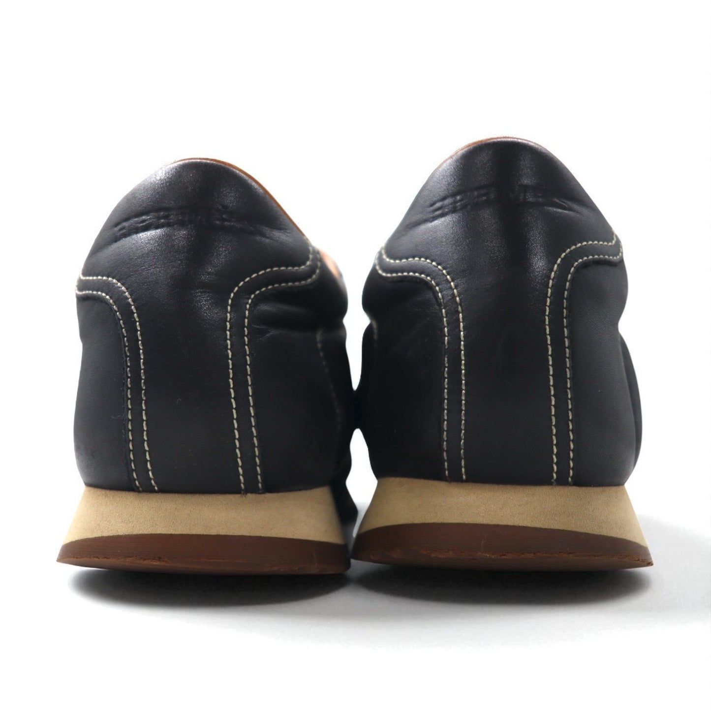 HERMES クイック Hロゴ スニーカー 26cm ブラック レザー イタリア製