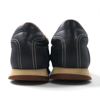 HERMES クイック Hロゴ スニーカー 26cm ブラック レザー イタリア製