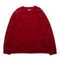 DULUTH TRADING CO. Reverse Weave Sweatshirt L Red Heavyweight Fleece Lining Side Pockets