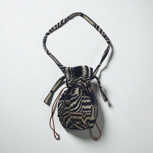 Leh ショルダーバッグ DOME TYPE BAG ( ANTIQUE INDIGO ) アンティークウール 刺し子 LONELY PLANET 861