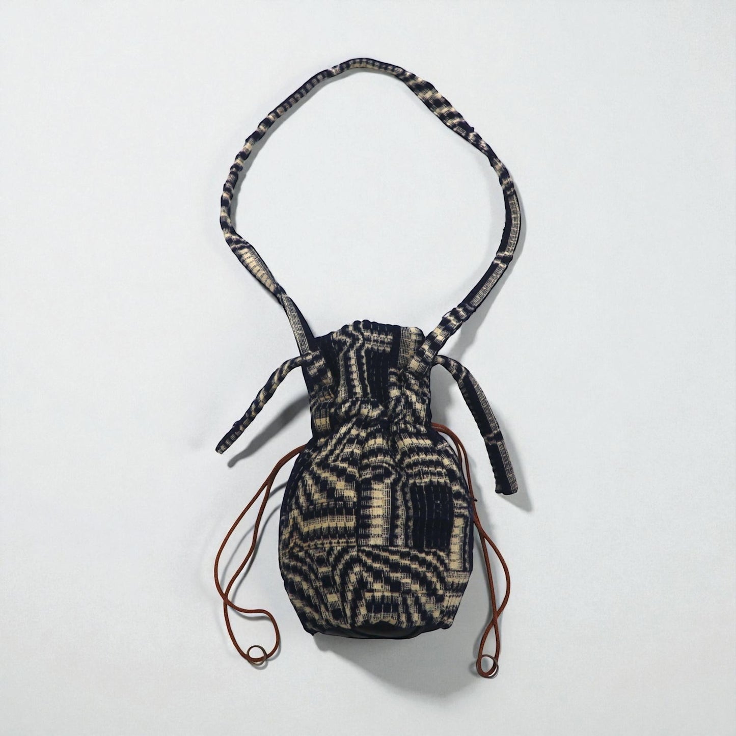 Leh ショルダーバッグ DOME TYPE BAG ( ANTIQUE INDIGO ) アンティークウール 刺し子 LONELY PLANET 861