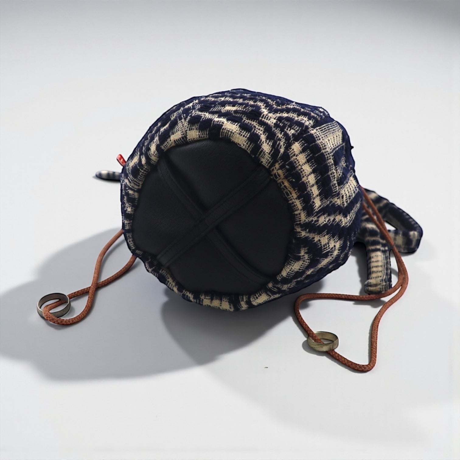 Leh Shoulder Bag DOME TYPE BAG (ANTIQUE INDIGO) Antique Wool Sashiko LONELY PLANET 861