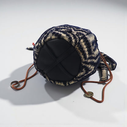 Leh ショルダーバッグ DOME TYPE BAG ( ANTIQUE INDIGO ) アンティークウール 刺し子 LONELY PLANET 861