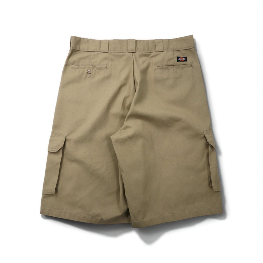Dickies Loose Fit Baggy Short Cargo Pants, XL, Beige, Polyester and Cotton, Below the Knee