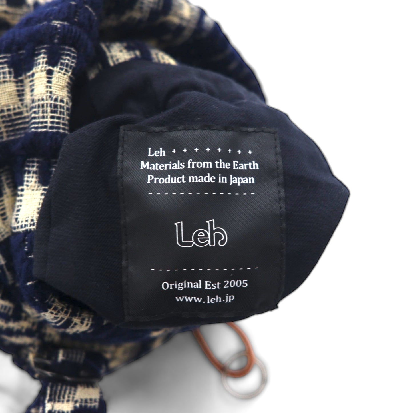 Leh ショルダーバッグ DOME TYPE BAG ( ANTIQUE INDIGO ) アンティークウール 刺し子 LONELY PLANET 861