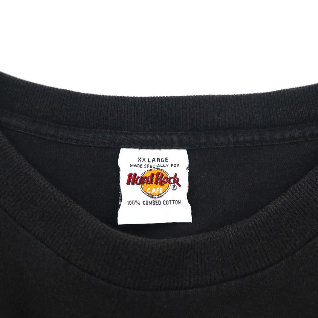 Hard Rock CAFE 90年代 プリント Tシャツ 2XL ブラック コットン ビッグサイズ ROME