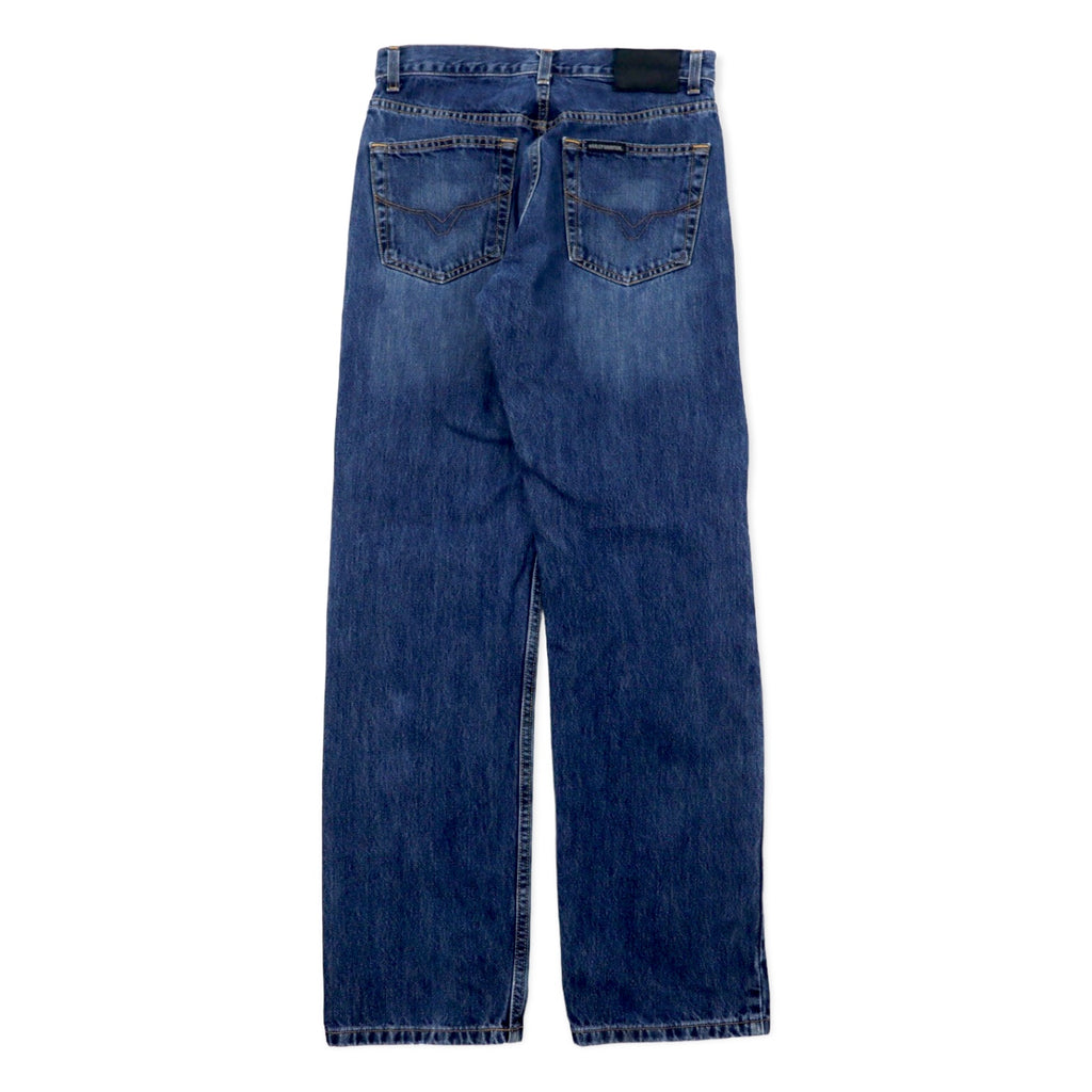 HARLEY DAVIDSON denim pants size 30 blue cotton zipper fly leather patch made in Mexico