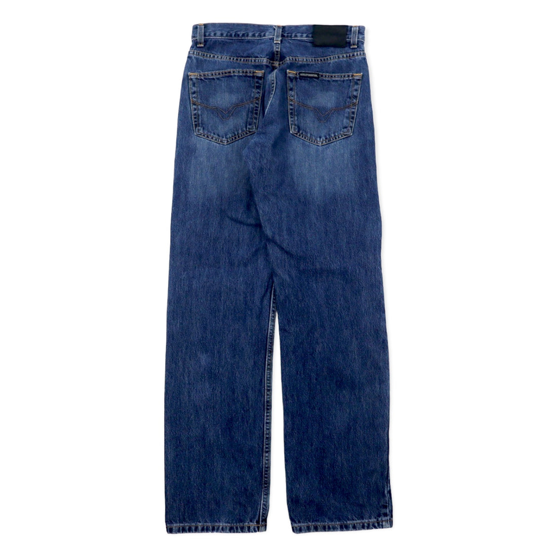HARLEY DAVIDSON denim pants size 30 blue cotton zipper fly leather patch made in Mexico