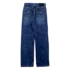 HARLEY DAVIDSON denim pants size 30 blue cotton zipper fly leather patch made in Mexico