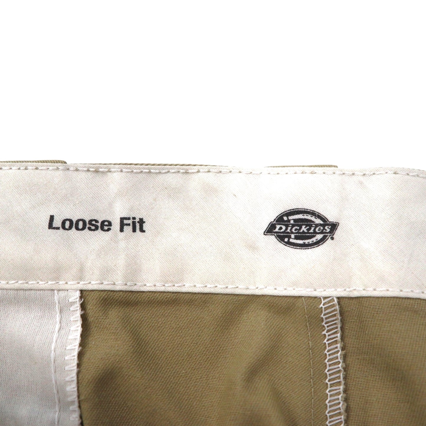 Dickies ルーズフィット Loose Fit バギー ショート カーゴパンツ ハーフパンツ XL ベージュ ポリエステル コットン 膝下丈