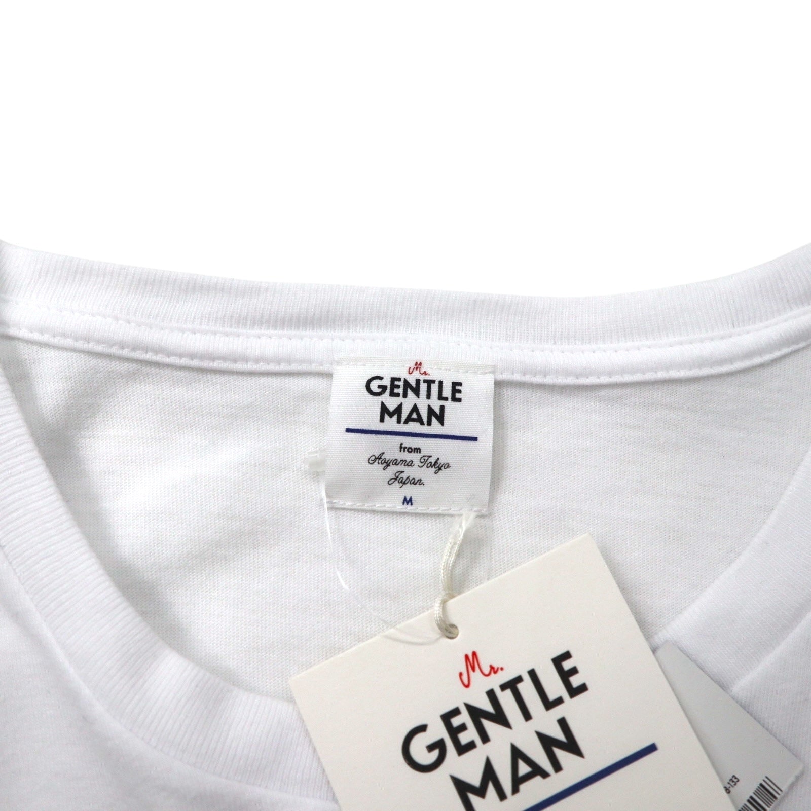 Mr. GENTLEMAN T-shirt, size M, white cotton, HUNTING MOUNTAIN TEE, unused