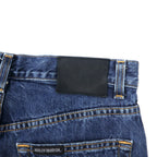HARLEY DAVIDSON denim pants size 30 blue cotton zipper fly leather patch made in Mexico
