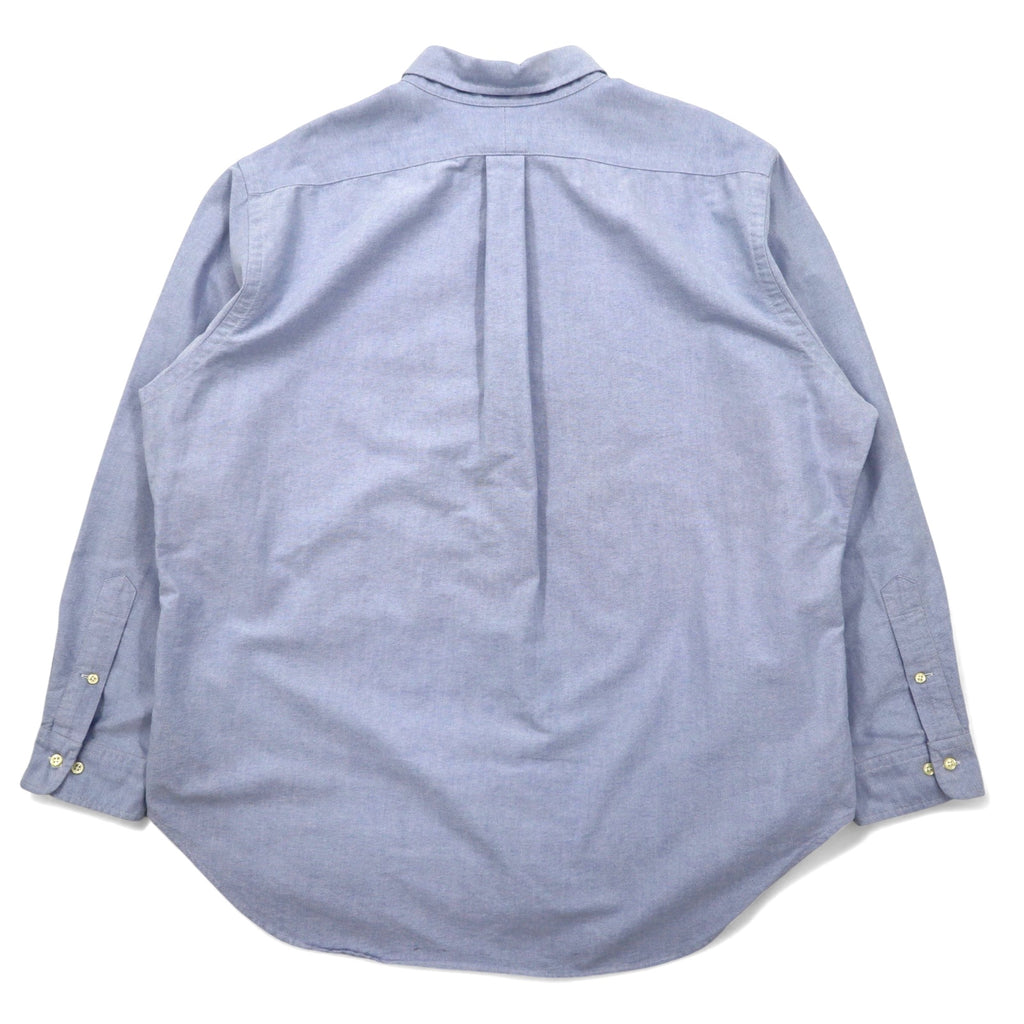 Ralph Lauren 90s Oxford Button-Down Shirt, XL, Blue, Cotton, Classic Fit, Small Pony Embroidery