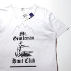 Mr. GENTLEMAN T-shirt, size M, white cotton, HUNTING MOUNTAIN TEE, unused