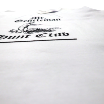 Mr. GENTLEMAN T-shirt, size M, white cotton, HUNTING MOUNTAIN TEE, unused