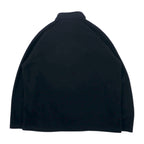 HARLEY DAVIDSON Half-Zip Fleece Jacket L Black Polyester Back Logo