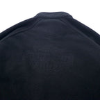HARLEY DAVIDSON Half-Zip Fleece Jacket L Black Polyester Back Logo