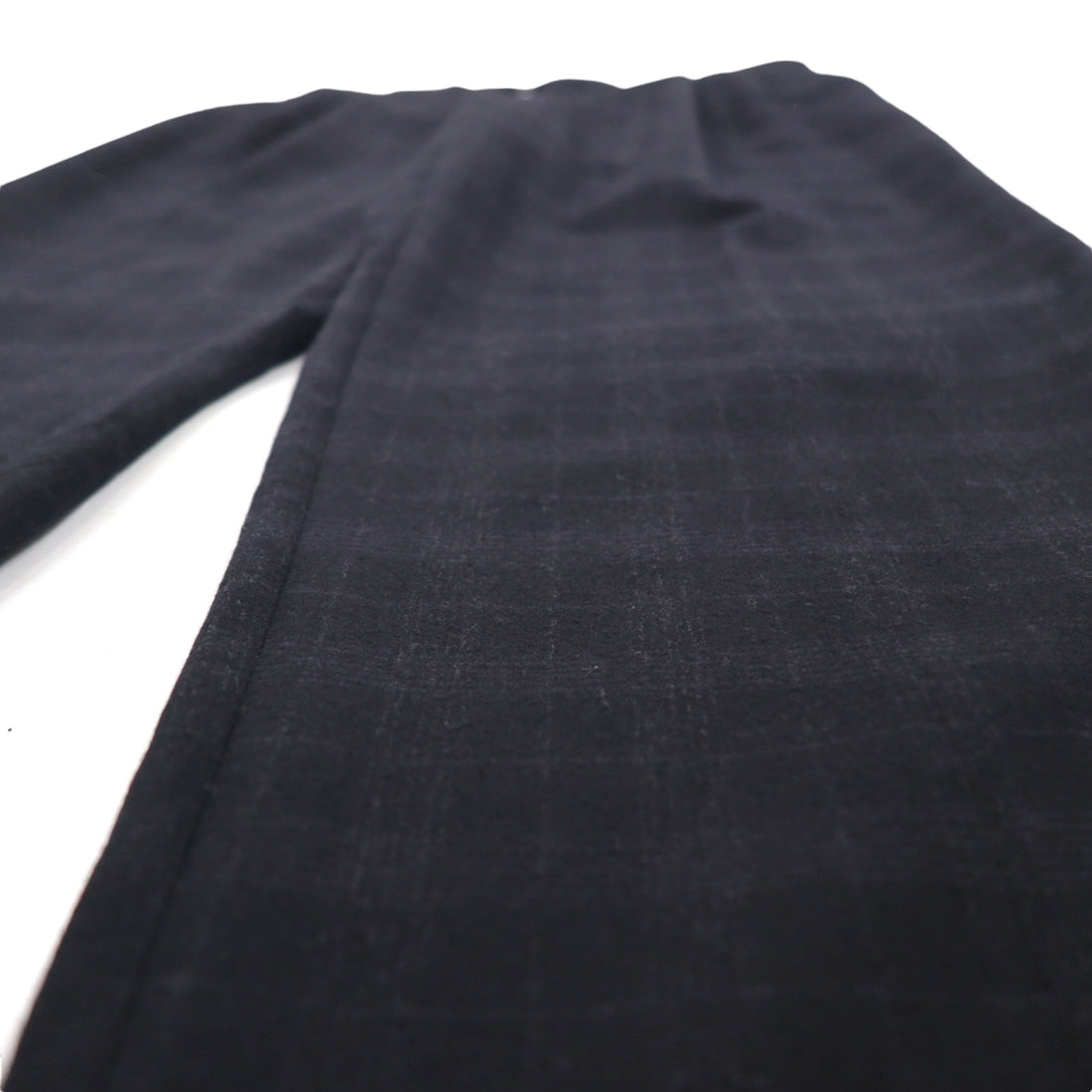 Vintage Pleats Wide Slacks 2タック ワイド スラックス パンツ L チェック カシミヤ混 プリーツ H.STOCKTONATLANTA カナダ製
