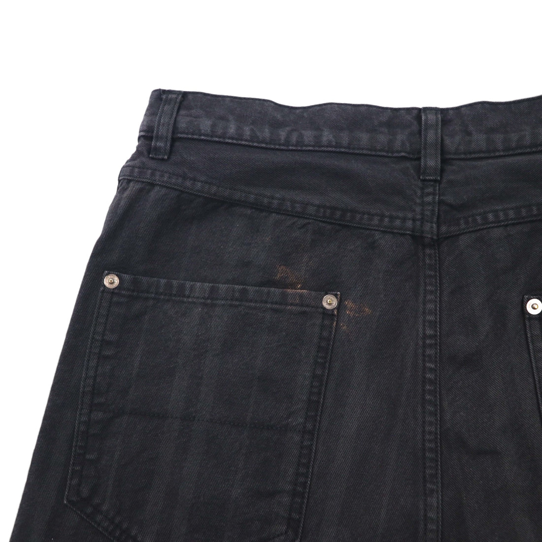 Vivienne Westwood MAN Denim Sarouel Pants, Size M, Black Jeans, Striped Cotton