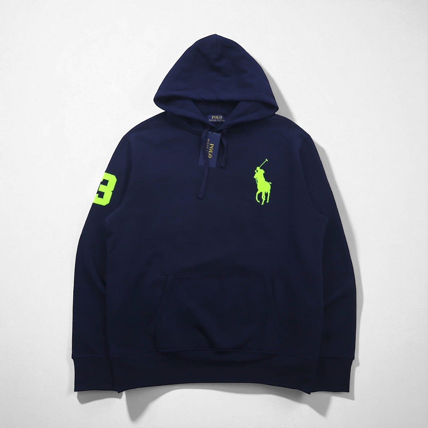 Polo Ralph Lauren ビッグポニー プルオーバー パーカー L ネイビー カンガルーポケット 未使用品