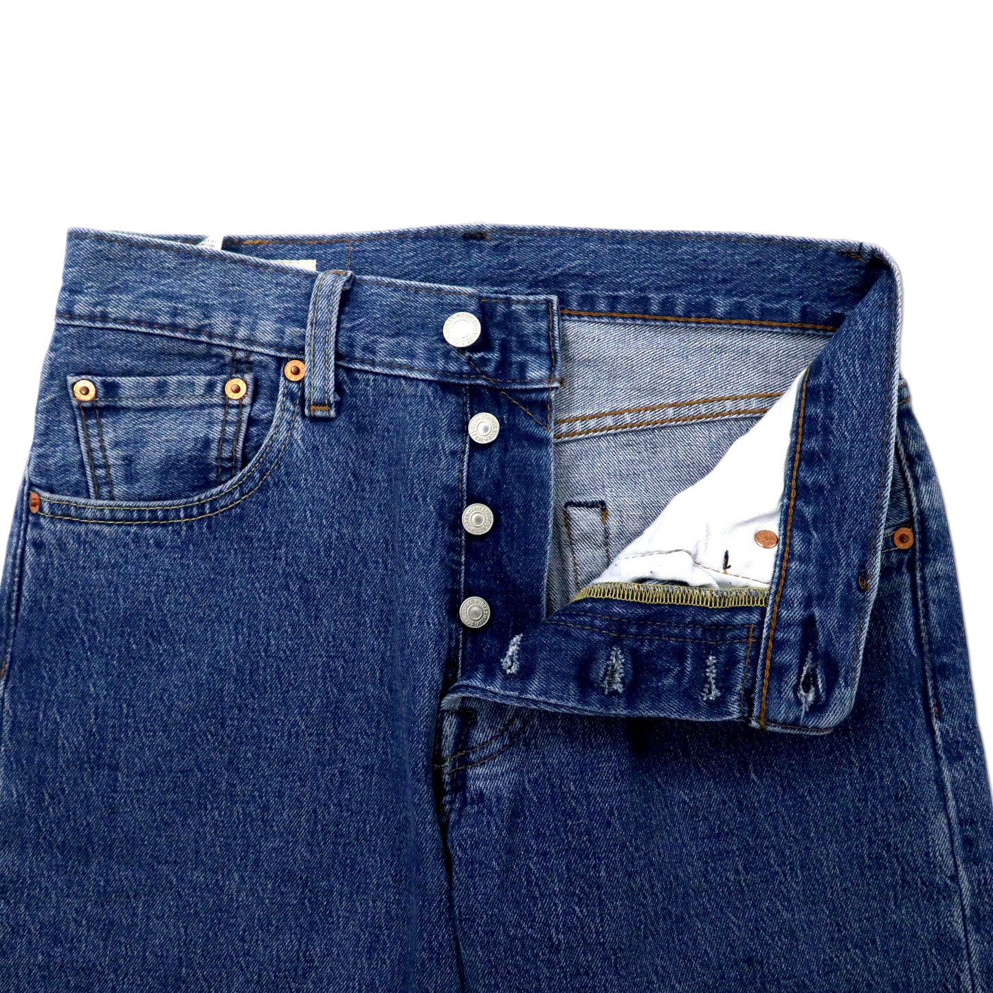 Levi's 501(R) '93 レギュラーストレート BASIL FLAT デニムパンツ 28 170/72A ブルー ストレッチ ビッグE 79830-0009