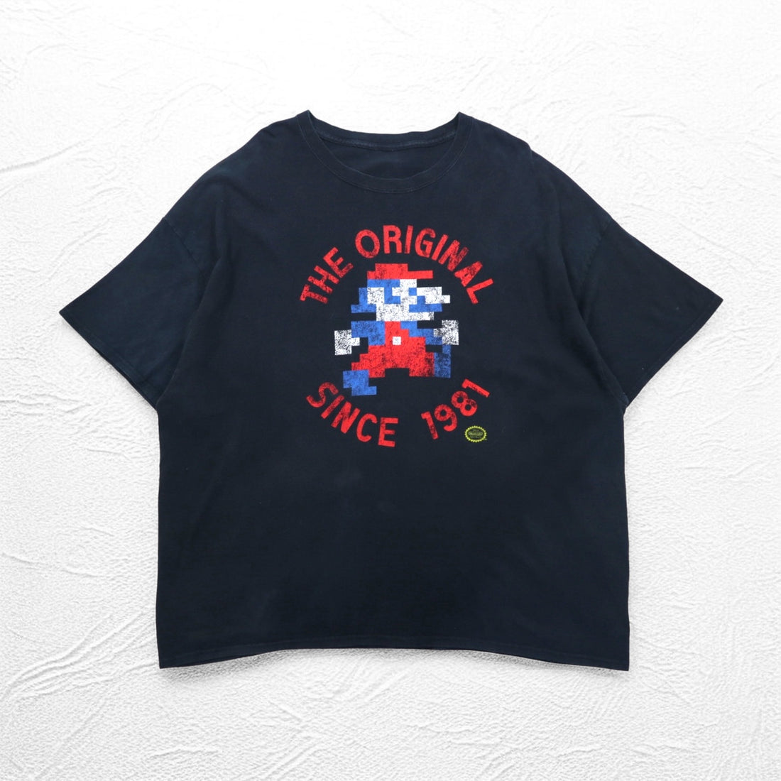 Nintendo 任天堂 オフィシャル THE ORIGINAL SINCE 1981 Tシャツ 2XL ブラック スーパーマリオ キャラクタープリント