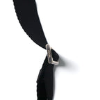 PRADA Crossbody Shoulder Bag in Black Nylon with Triangle Logo Plaque, Made in Italy