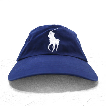 POLO RALPH LAUREN ビッグポニー 6パネルキャップ FREE ベルト ネイビー コットン