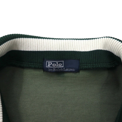 Polo by Ralph Lauren 90s Track Jacket, Size L, Green, Embroidered Emblem Logo