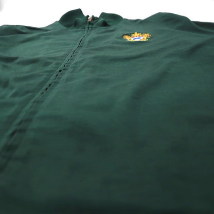 Polo by Ralph Lauren 90s Track Jacket, Size L, Green, Embroidered Emblem Logo