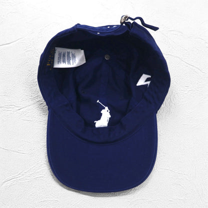 POLO RALPH LAUREN ビッグポニー 6パネルキャップ FREE ベルト ネイビー コットン