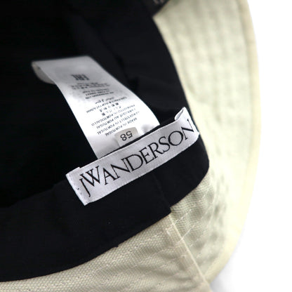 JWANDERSON Asymmetric Bucket Hat, Multicolor, All-Over Print, Logo Tape, Strap, AC0177FA0153019