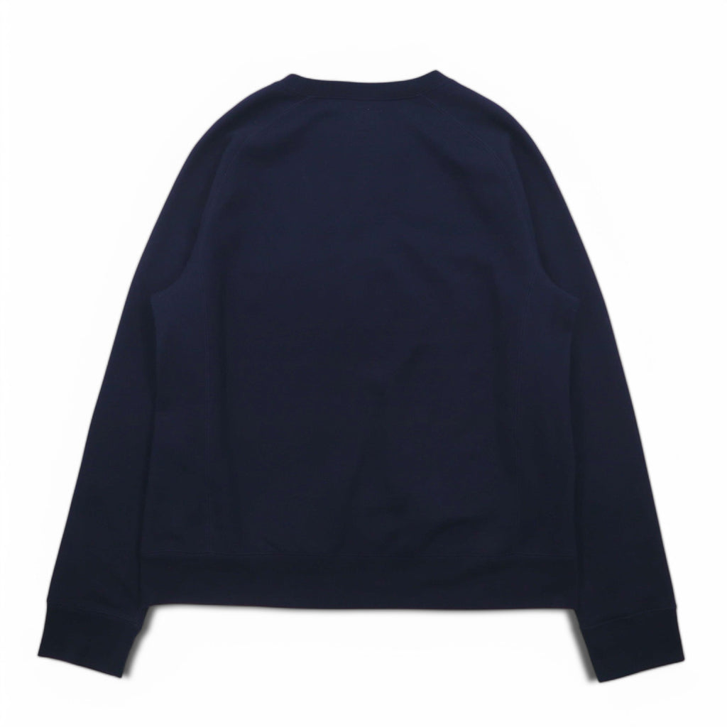 Champion elite V-neck sweatshirt, XL, navy, cotton, brushed lining, script logo