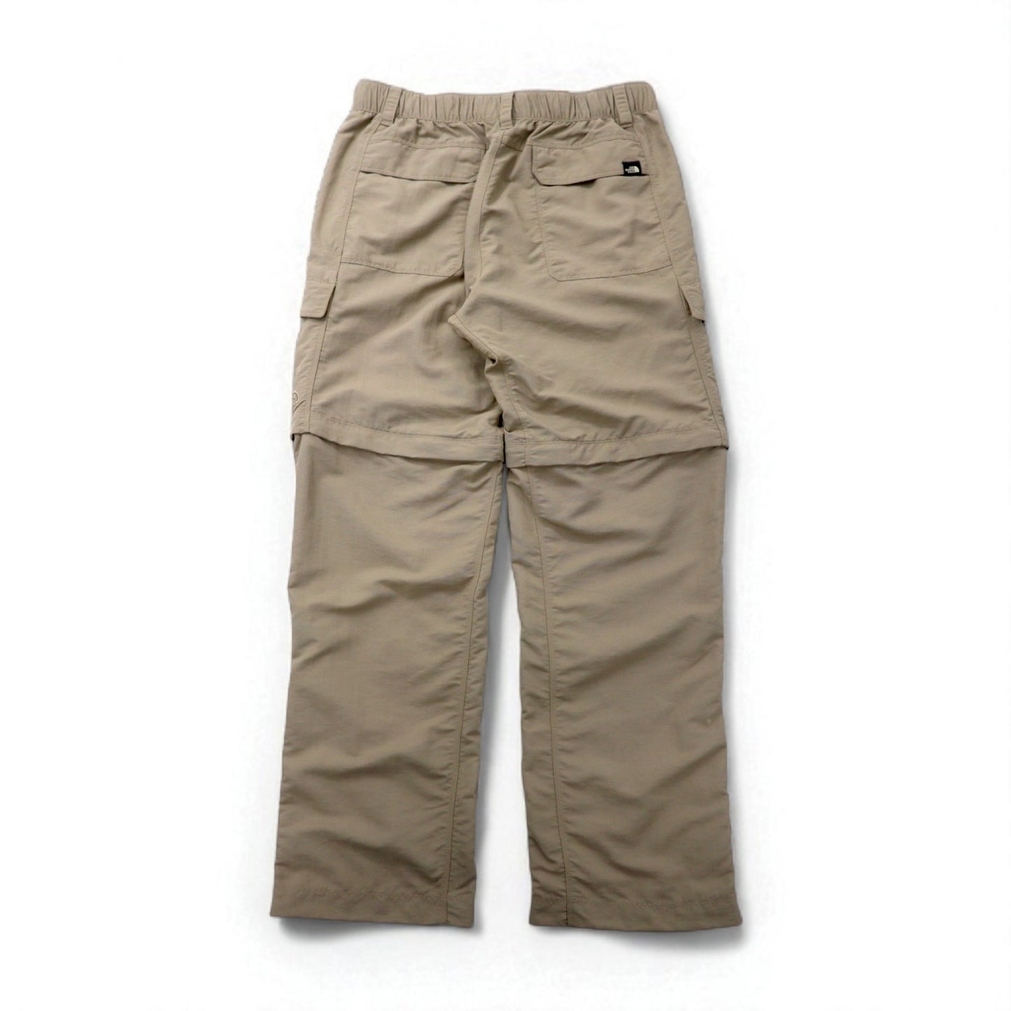 THE NORTH FACE アウトドア 2WAY コンバーチブル カーゴパンツ ショートパンツ M ベージュ ナイロン US規格 AJFB