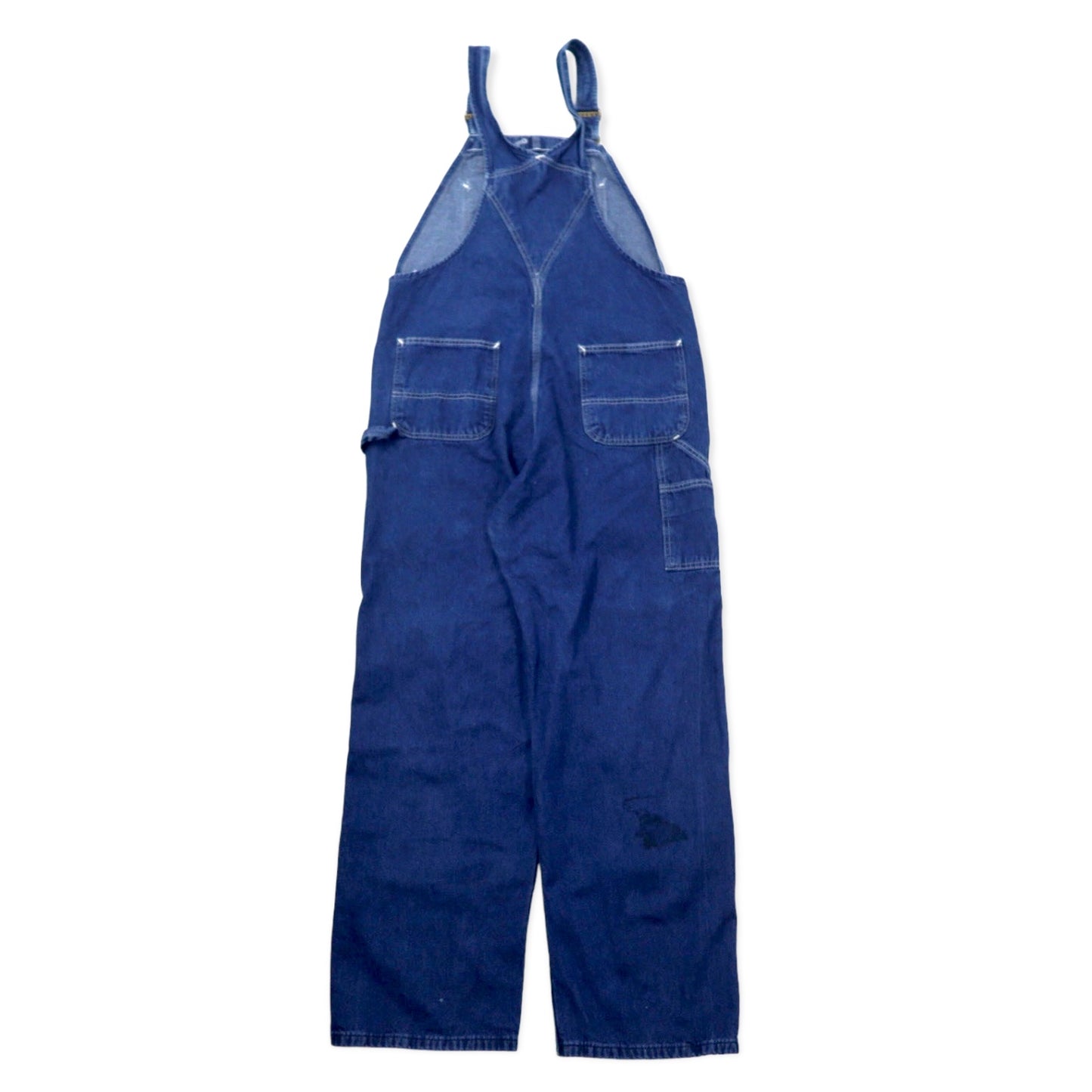 Carhartt ルーズフィット デニム オーバーオール 38 ブルー コットン WASHED DENIM BIB OVERALL R07-DST