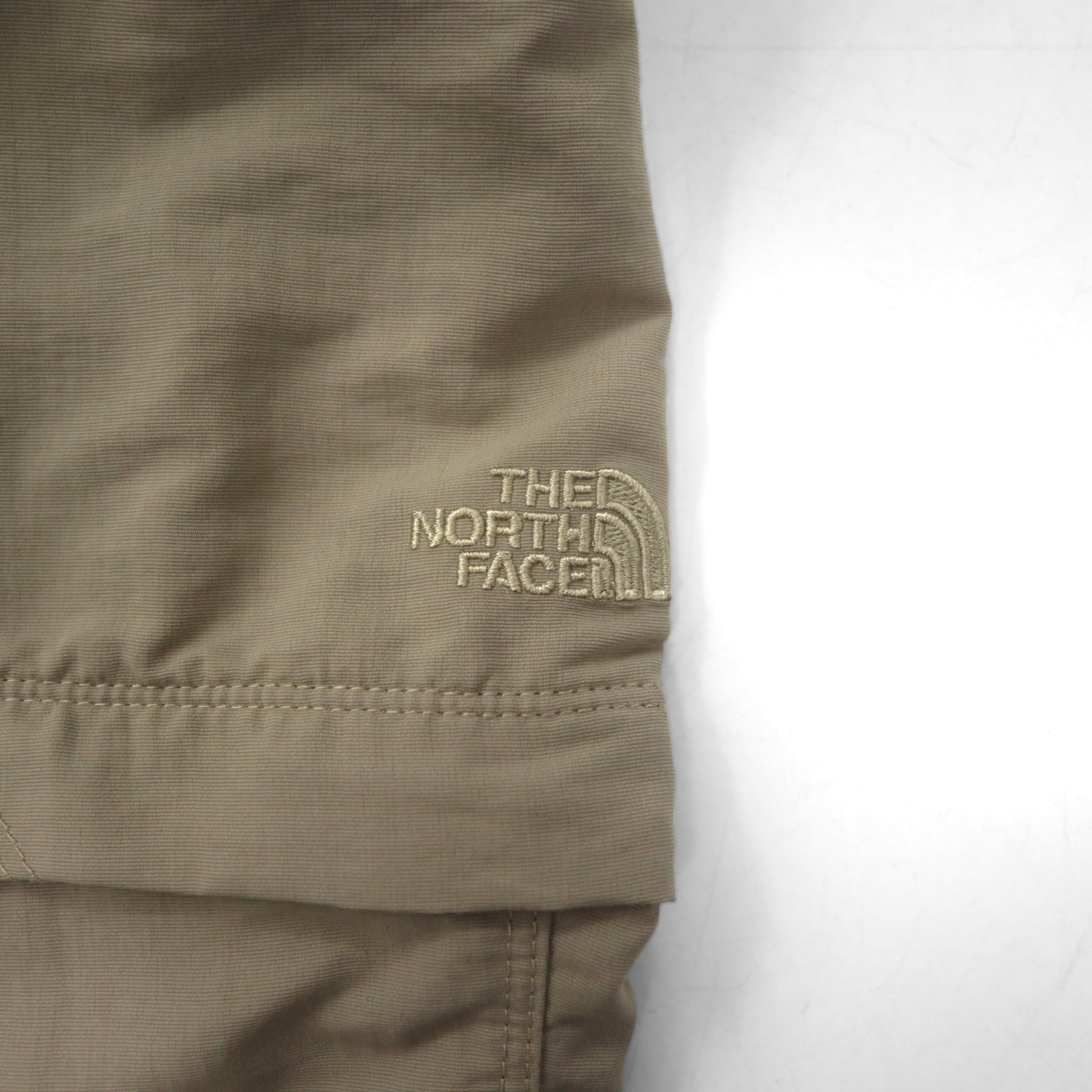 THE NORTH FACE アウトドア 2WAY コンバーチブル カーゴパンツ ショートパンツ M ベージュ ナイロン US規格 AJFB