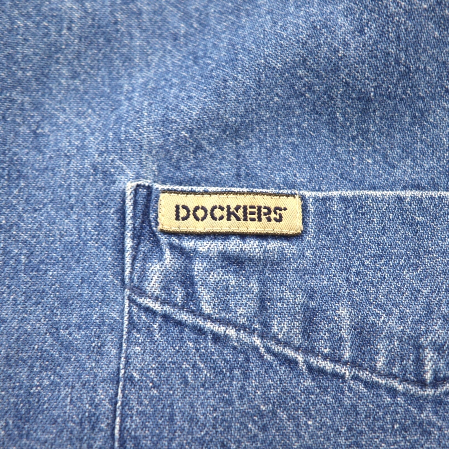 DOCKERS ( Levi's ) 90年代 デニム ボタンダウンシャツ XL インディゴ ブルー Khakiware BASIC DENIM