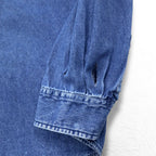 DOCKERS (Levi's) 90s Denim Button-Down Shirt, Size XL, Indigo Blue, Khakiware BASIC DENIM