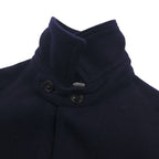 POST OVERALLS (POST O'ALLS) USA-Made Wool Melton Coverall, Size Small, Navy Wool Work Jacket