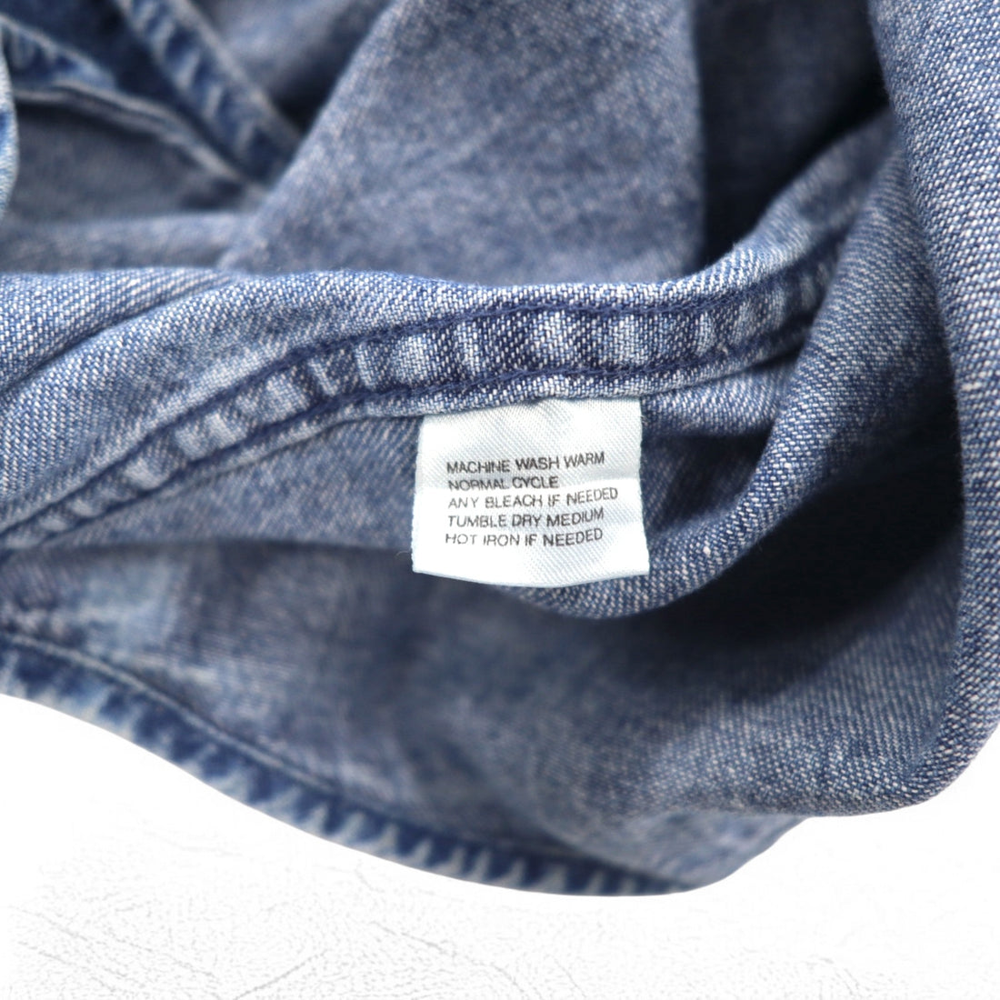 DOCKERS (Levi's) 90s Denim Button-Down Shirt, Size XL, Indigo Blue, Khakiware BASIC DENIM