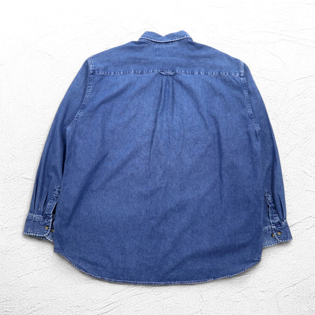 DOCKERS (Levi's) 90s Denim Button-Down Shirt, Size XL, Indigo Blue, Khakiware BASIC DENIM
