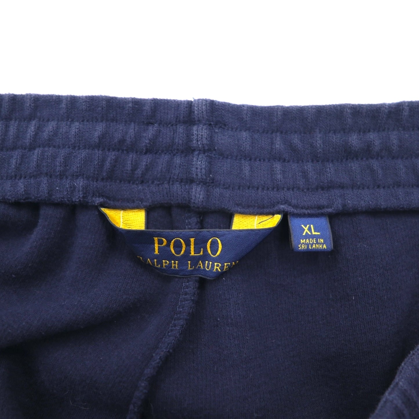 POLO RALPH LAUREN ワイド スウェットパンツ XL ネイビー コットン スモールポニー刺繍