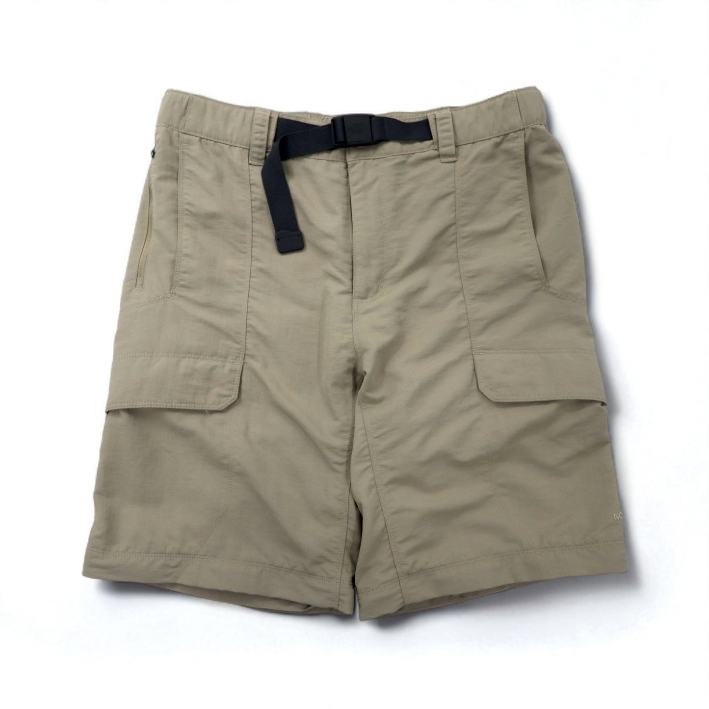 THE NORTH FACE アウトドア 2WAY コンバーチブル カーゴパンツ ショートパンツ M ベージュ ナイロン US規格 AJFB