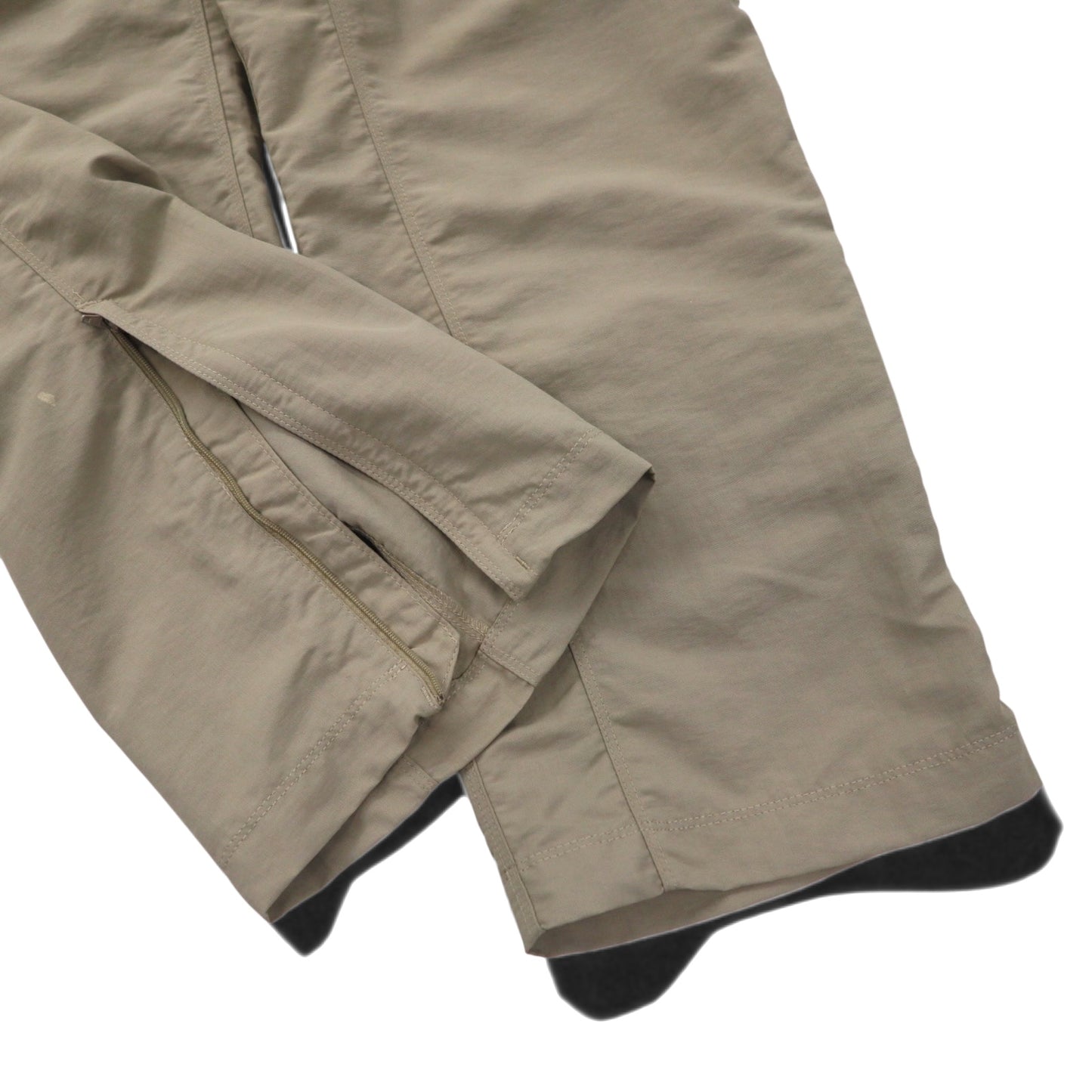 THE NORTH FACE アウトドア 2WAY コンバーチブル カーゴパンツ ショートパンツ M ベージュ ナイロン US規格 AJFB